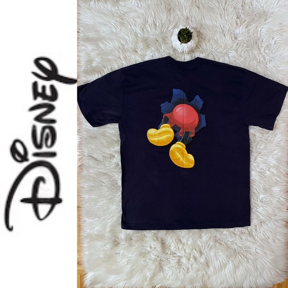 EUC Disney Mickey Mouse graphic crewneck s/s navy t-shirt, XL - Picture 3 of 16